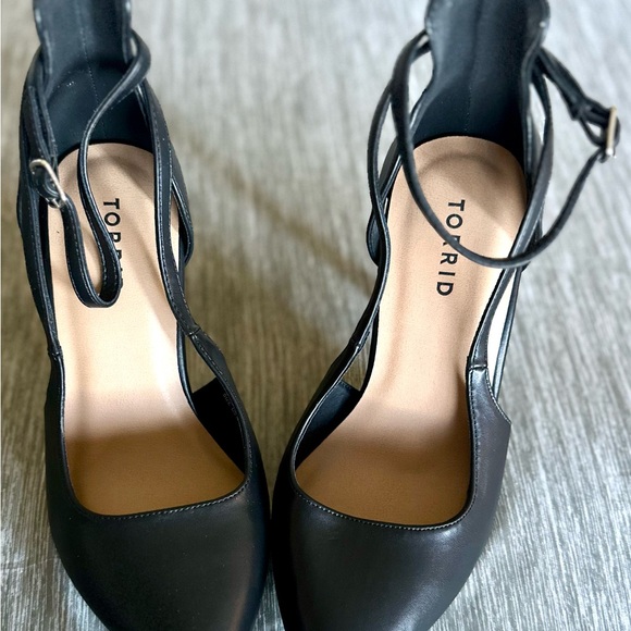 Torrid Black Ankle Strap Heels - Picture 3 of 7